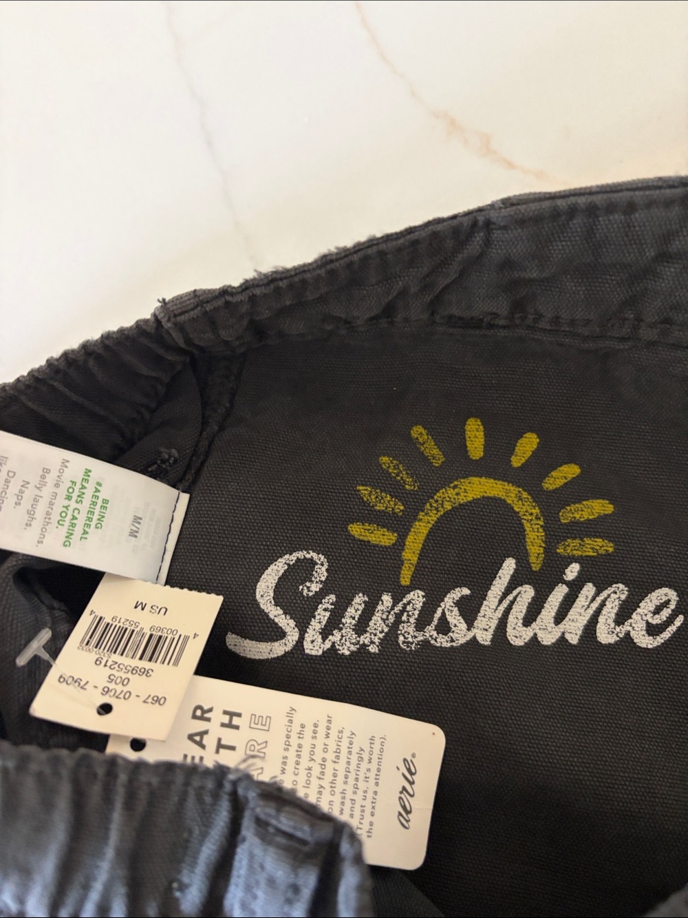 aerie High-Rise Utility Shorts in Slate - Picture 2 of 5